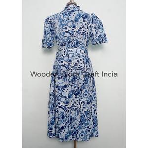 Vestido Maxi Informal y Cómodo de Tela 100% Algodón para Niñas, Mujeres y Señoras, para Usar en la Playa o en Fiestas, Vestido Maxi Elegante y Recto de Diseñador - Product Image 2