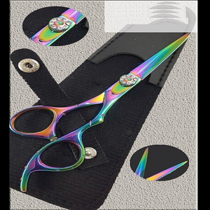Colorful Professional Hair Stylist Hairdressing Scissors Hair Cutting RAZOR Sharp Blade <b>Tools</b> Pouch Barber Salon <b>Shears</b> - Product Image 6