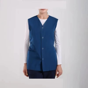 Veste médicale personnalisable pour femmes avec boutons, haut d'uniforme d'infirmière en toile de haute qualité, service OEM, usage hospitalier - Product Image 1