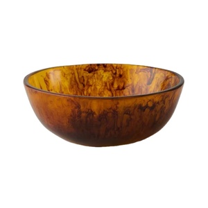 Bol de service en résine polie pour table de cuisine, cadeaux de mariage, décoration intérieure, pour mélanger, bol de service en résine, Inde - Product Image 1