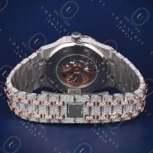 Reloj de Diamantes Moissanite Personalizado de 41 mm, Automático, Mecánico, de Acero Inoxidable, Resistente al Agua, para Hombre, Hecho a Mano, con Incrustaciones de Joyas - Product Image 4