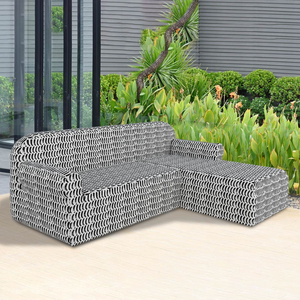 100% Waterproof UV 50+ Protection Rip-Stop Dustproof Sectional Covers Patio Furniture Covers Custom L Shape <b>Sofa</b> <b>Slipcover</b> - Product Image 5