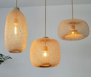 Pantalla de Lámpara de Ratán Tejida a Mano con Patrón Natural para Hogar, Isla, Resort, Restaurante, Bar. Lámpara Colgante Decorativa para el Hogar - Product Image 2