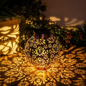 Lámpara Solar Colgante para Exteriores, Impermeable, Lámpara de Jardín Retro, Lámpara de Metal, Luces Decorativas para Exteriores - Product Image 2