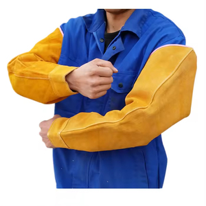 Mangas de Soldadura de Cuero Vacuno Resistentes al Calor, Protección Contra Fuego, Ropa de Trabajo de Seguridad, Mangas de Soldador Anticorte, Mangas Largas de Trabajo - Product Image 6