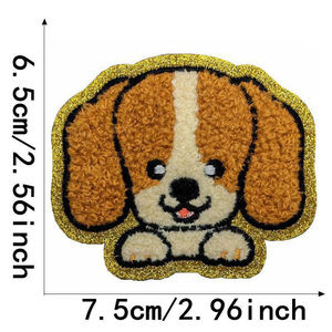 Parches Bordados Personalizados de Alta Calidad, Tela de Sarga, Apliques Termoadhesivos para Prendas, Diseño Floral con Hilo, para Chaquetas y Gorras - Product Image 1