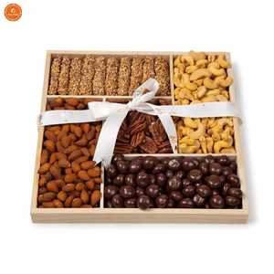 Traditional Hexagon Rosewood Dry Fruit Box Glass Lid Antique Metal Latch 7 Grid Compartment Nut Serving Tray Wood Storage Case - Product Image 2