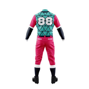 Uniforme et maillot de baseball pour adultes de haute qualité, respirant, imprimé, 100% polyester, personnalisable, ensemble de maillot de baseball, uniforme de baseball - Product Image 4
