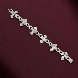 Collar de Lujo con Diamantes de Laboratorio Totalmente Engastados, Corte Cojín, Cruz Infinita, Dos Tonos, Moissanita, Estilo Hip Hop, Cadena Cubana, Joyería de Diseño, Regalo para Hombres y Mujeres - Product Image 2