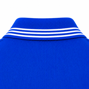 Polo de punto azul real para hombre Phi Beta Sigma, manga corta, cuello a rayas con cremallera de un cuarto, letras griegas, fraternidad, casual, universitario - Product Image 6