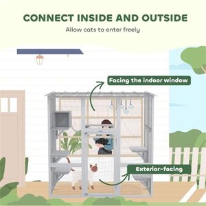 Gabbia per Gatti: Cuccia Confortevole e Arredamento per Animali Domestici - Product Image 2