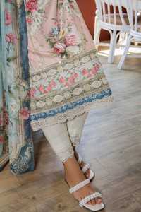 Pakistani Vintage Women's Embroidered White Cotton Lawn 3-Piece Salwar Kameez Lace <b>Beading</b> Button Elegant Daily Wear Sui Parties - Product Image 5