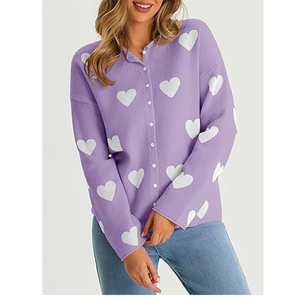 Women’s Classic Button-Up Knit <b>Cardigan</b> <b>Sweater</b> - Product Image 2