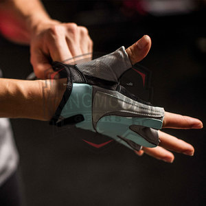 Gants de musculation personnalisés en cuir pour le sport, l'entraînement, la musculation, la remise en forme, avec paume respirante antidérapante, demi-doigts, pour la musculation - Product Image 5