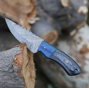 Mejor Fabricante Exportador de Cuchillos de Caza Multifuncionales de Acero de Damasco, Punta Recta, Agarre Cómodo, Mango Personalizado - Product Image 3