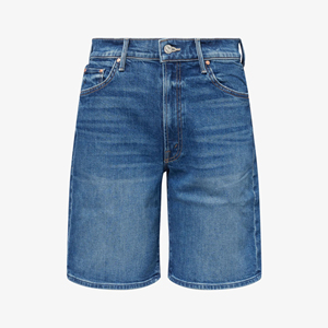 Shorts de Mezclilla Premium para Mujer, Cintura Alta, Mezclilla de Algodón Suave, Detalles Artísticos Desgastados, Bordes Deshilachados - Product Image 5