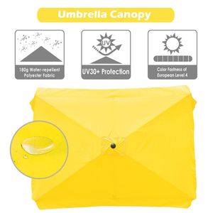 Telo di Ricambio per Ombrellone da Esterno Aspen Gold 10x6 piedi - Elegante Accessorio per Base e Ombrellone - Product Image 2