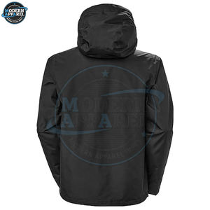 เสื้อกันฝนผู้ชายสไตล์เท่ห์สุดฮิต ผลิตตามสั่ง คอตั้ง ผ้าแคนวาส ปักโลโก้ด้านหน้า สำหรับฤดูหนาว ผลิตในประเทศปากีสถาน - Product Image 2