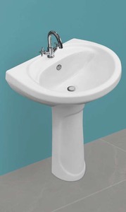 <b>WASH</b> BASIN WITH PADESTAL 850X425X575mm SIZE DIFFERENT SIZE REPOSE <b>SET</b> - Product Image 2