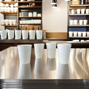 Vasos Desechables de Doble Pared con Aislamiento de Papel PE Ecológico GREEN NEST para Bebidas Calientes/Frías, Personalizables con Impresión de Logotipo - Product Image 6