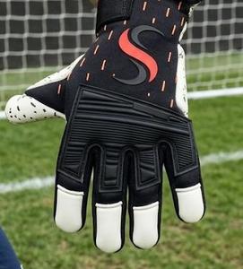 Guantes de portero de fútbol, ​​silicona antideslizante, correa de muñeca ajustable para todos los dedos, equipo de protección deportiva Unisex - Product Image 2
