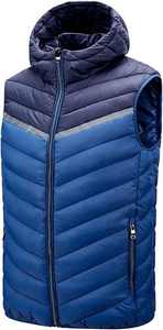 Gilet matelassé sans manches avec rembourrage en coton chaud et compressible pour l'hiver, léger, personnalisé pour homme - Product Image 3