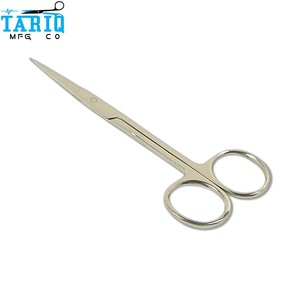 Tijeras Iris de Acero Inoxidable Alemán, Instrumento Quirúrgico de Disección, Reutilizables, Autoclavables, TARIQ MFG CO CE ISO EU - Product Image 6