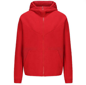 Sudadera Deportiva Tejida de Alta Calidad para Hombre, Estilo Oversize, con Capucha Estampada, Cierre de Cremallera, Color Sólido, para Primavera y Otoño - Product Image 2