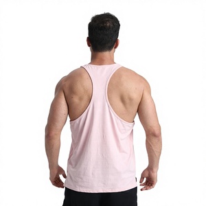 Wholesale Custom Tank Top Men Unisex Premium Cotton Polyester Sleeveless Gym Fitness Vest Customized Color <b>Logo</b> Tank Top - Product Image 5
