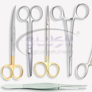 17-Piece Large Steel Surgical Kit Manual Power Source Deep Surgery Set <b>Veterinary</b> <b>Instruments</b> CE Certified By Blush Surgical - Product Image 2