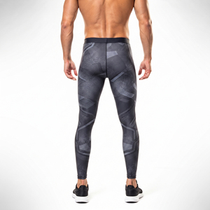 <b>Men</b> Printed Compression Leggings Spandex Stretch Workout <b>Pants</b> for Gym <b>Yoga</b> Fitness and Sports - Product Image 3