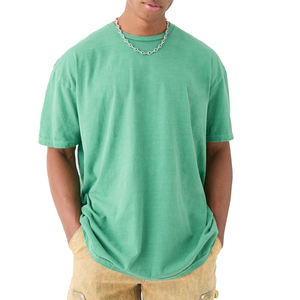 T-shirts vierges unis pour hommes, style col rond, fitness, mode, imprimés, manches courtes, en coton, OEM, décontractés, pour garçons, vente en gros - Product Image 1