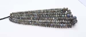 Cuentas facetadas de labradorita natural, cuentas de piedras preciosas de labradorita de 7-11 mm, cuentas de labradorita azul brillante para la fabricación de joyas - Product Image 4