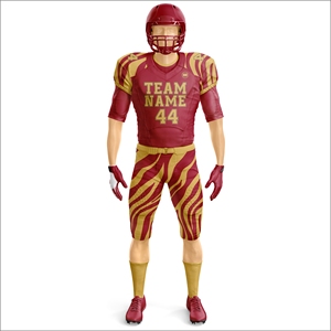 Sublimated Breathable American Football Uniform Set Half Sleeve Spring/Summer Custom Design Jersey <b>Pants</b> Bulk Teamwear Supplier - Product Image 2