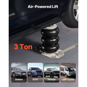 Martinetto Pneumatico a Tre Sacche da 3 Tonnellate/6613 Libbre, Sollevamento Rapido 1-6 s, per Tubi in Acciaio, Altezza di Sollevamento 17,7 Pollici/450 mm - Product Image 4