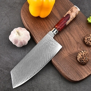 Ensemble de 9 couteaux de chef multifonctionnels en acier inoxydable écologique, vente chaude, couteaux de cuisine professionnels avec manche en bois de haute qualité - Product Image 4