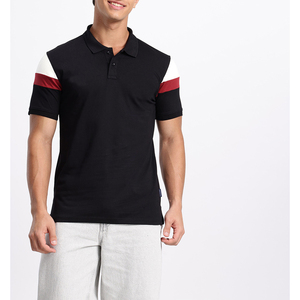 Polo à col montant en coton 100% lourd avec logo personnalisé pour hommes, broderie de qualité supérieure, idéal pour le golf - Product Image 1