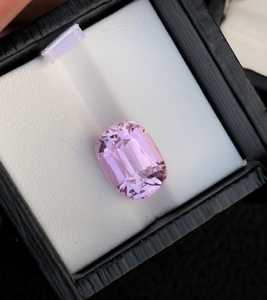 ZUBEDA GEMS JEWELRY พิงค์คุนไซต์ พลอยธรรมชาติ รับรองโดย IGI รูปทรงแปดเหลี่ยม น้ำหนัก 250 กรัม จี้แบบหลวม สำหรับทำเครื่องประดับ นักสะสม - Product Image 5