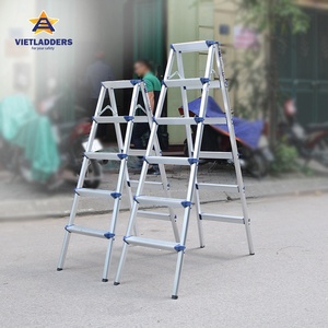 Echelles à marches pliantes en aluminium 2x4 double face NVLD-04 Premium Super Quality EN131 Standard Compliant Foldable Design Household - Product Image 6