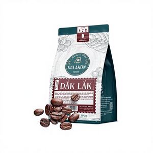 Café moulu robusta 100% vietnamien torréfié en vrac, de haute qualité, amer, caféiné, 250g/sac, Premium DALAKON OEM/ODM - Product Image 6