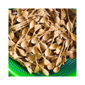 Cuchara de Madera Vietnamita - Diseño Vintage, Mango Largo, Capacidad de 10 ml, Utensilio de Cocina Ecológico Hecho a Mano con Forma de Corazón Redondo - Product Image 3