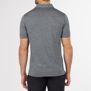 Chemises pour hommes de haute qualité, confortables, respirantes, légères, en toile 100% polyester, avec logo personnalisé, formelles et basiques - Product Image 3