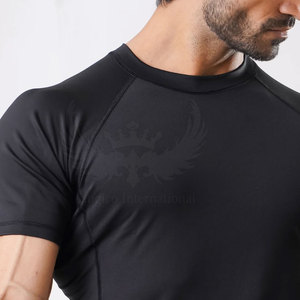 Chemises de compression décontractées pour hommes, manches régulières, légères, respirantes, unies, écologiques, séchage rapide, 180g, en polaire tricotée, athlétiques - Product Image 5