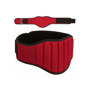 Cinturones de Levantamiento de Pesas de Neopreno Rojo con Malla, Antideslizantes, Ligeros, Transpirables y Resistentes para Soporte de Core, Gimnasio y Entrenamiento Físico - Product Image 1