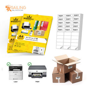 Sailing <b>A4</b> Size Barcode 40 <b>Label</b> Stickers Precut 6 <b>Labels</b> Per <b>A4</b> <b>Label</b> Sheets In Different Sizes - Product Image 3