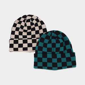 VYRRA INTERNATIONAL Custom Logo <b>Purple</b> Beanie <b>Hat</b> 100% Acrylic Knitted Unisex Adults Winter Casual Style 56-58CM Solid Color - Product Image 1