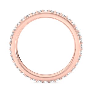 High end rose gold white gold and yellow gold <b>ring</b> igi certified luxury fine jewelry engagement <b>ring</b> <b>statement</b> <b>ring</b> for women - Product Image 1