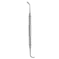 Ensemble d'instruments dentaires chirurgicaux en acier inoxydable Ref-SLC : Élévateur à cuillère courbée pour lifting sinus, détacheur de membrane à lame angulaire double extrémité