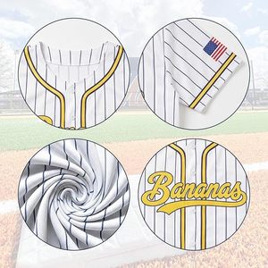 Camisa de Béisbol con Botones para Hombre, de Secado Rápido, con Diseño Gráfico para el Día del Partido, con Botones en el Lado Izquierdo - Product Image 5