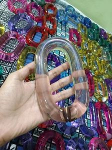 งานประติมากรรมเรซิ่นรูปวงรี ทำมือ ด้วยเทคนิคการโค้งเว้า ลายแนวตั้ง ประดับด้วยโซ่ เหมาะสำหรับตกแต่งบ้านและงานแต่งงาน - Product Image 6